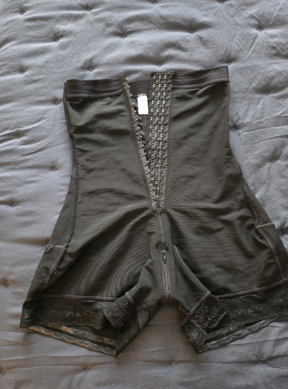 3XL Black Hook-and-Eye Waist Trainer